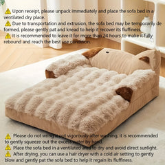 Soft Indoor Pet Couch for Dogs and Cats-4