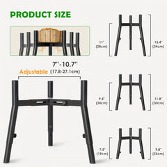 Adjustable Metal Dog Bowl Stand for Large Dogs-2