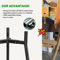 Adjustable Metal Dog Bowl Stand for Large Dogs-3