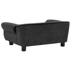 NNEVL Dog Sofa Dark Grey 72x45x30 cm Plush-3