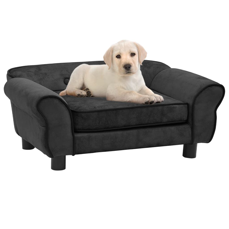 NNEVL Dog Sofa Dark Grey 72x45x30 cm Plush-0