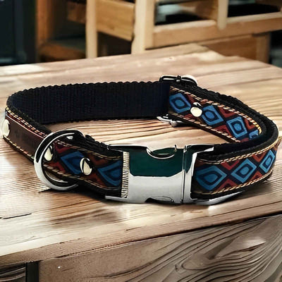 Athena's Personalised Cotton Dog Collar-0