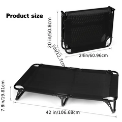 NNETM Cooling Dog Bed with Washable and Foldable-2